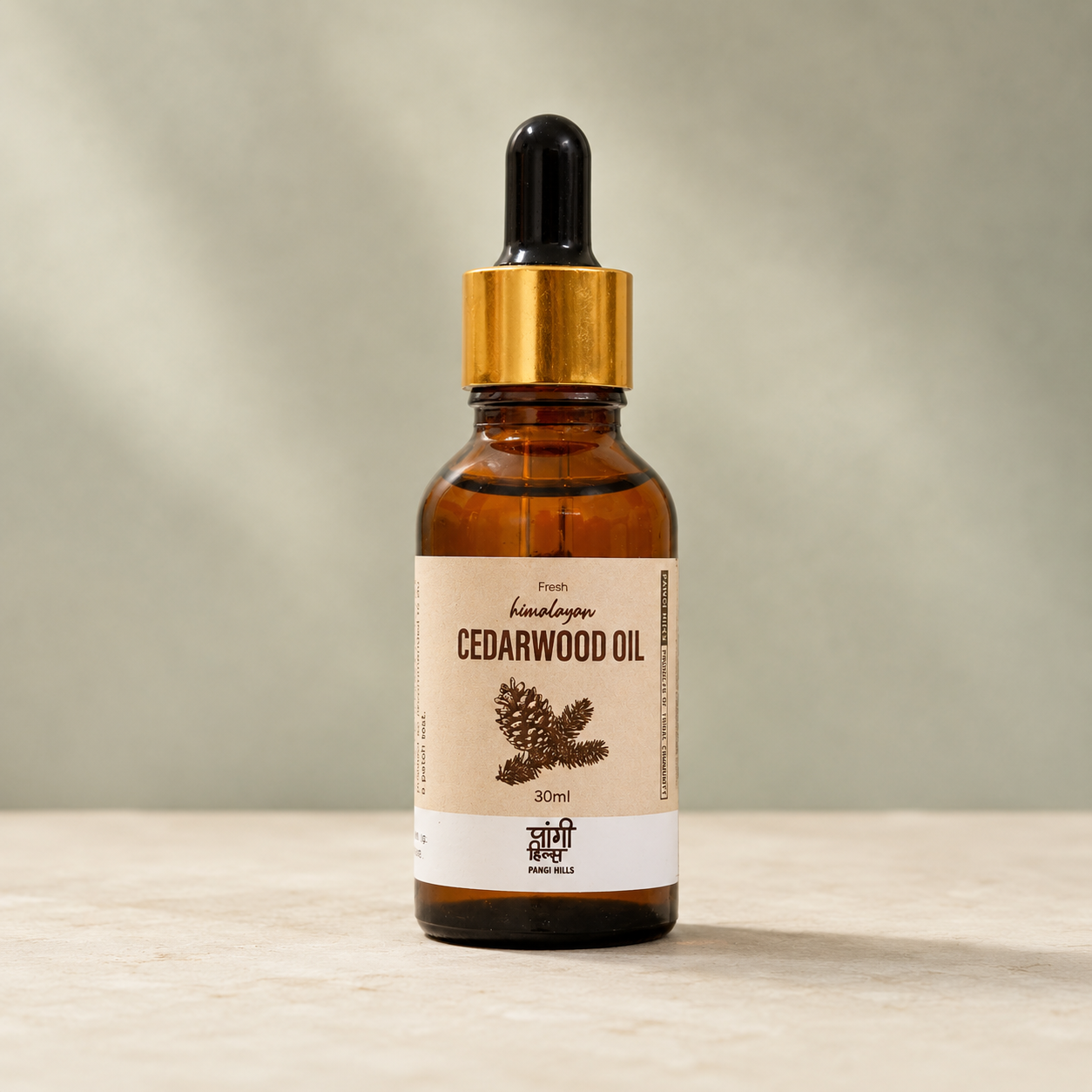 Pangi Hills Cedarwood Oil front view
