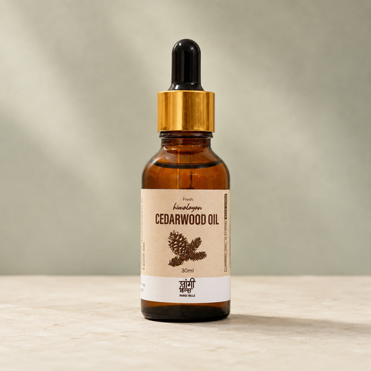 Pangi Hills Cedarwood Oil front view