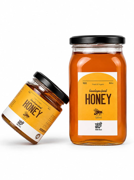Pangi Hills Red Honey jars front view