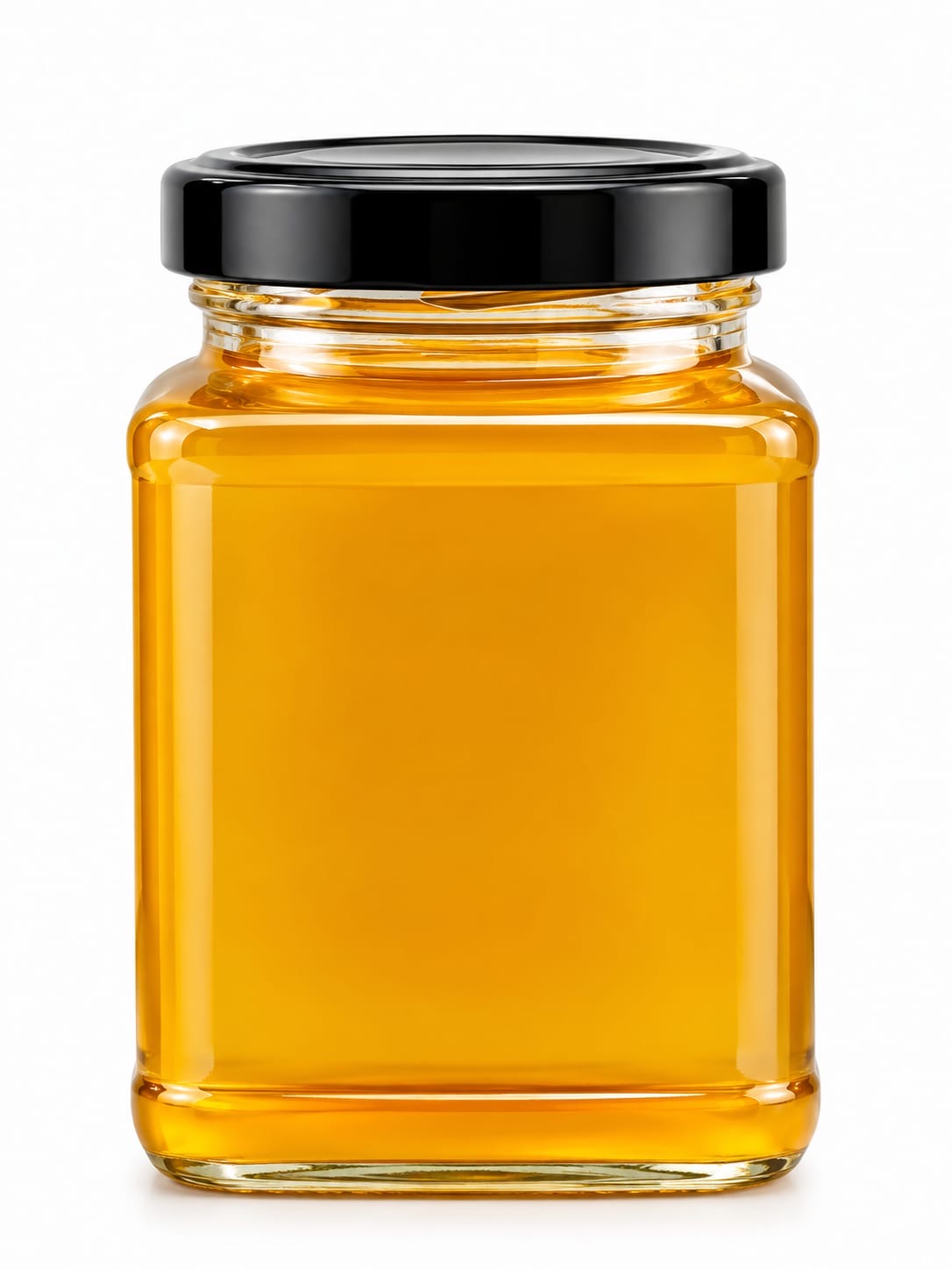 Pangi Hills Red Honey amber honey jar view