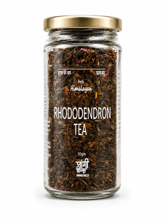 Pangi Hills Rhododendron Tea 50gm jar front
