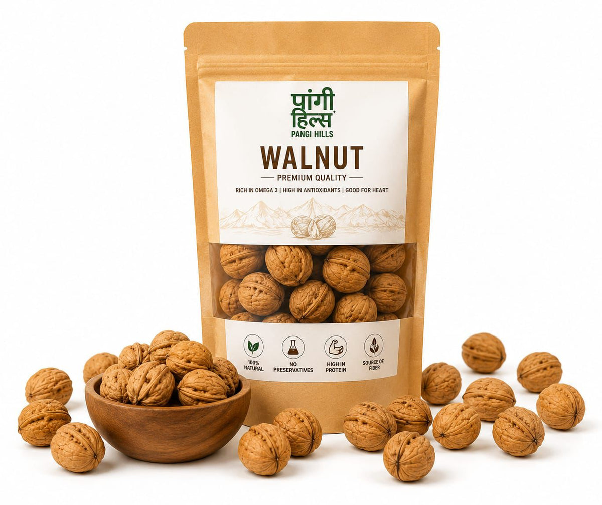 Pangi Hills premium whole walnuts 1kg pack